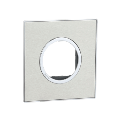 Legrand Arteor 2M Stainless steel Cover Plate With Frame, 5759 06